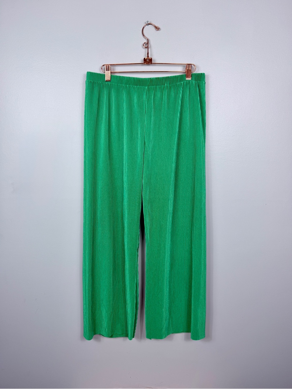 NWT Ro&de green co-ord capsule collection wide leg cropped pants size large